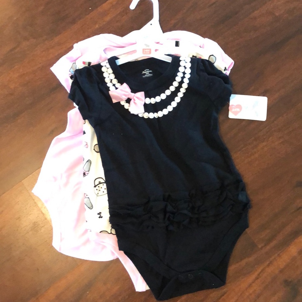 Toddler Girls 3 Piece Onesie Set 24 months - Picture 1 of 3